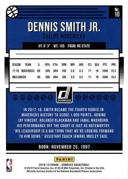 Back of Dennis Smith Jr.