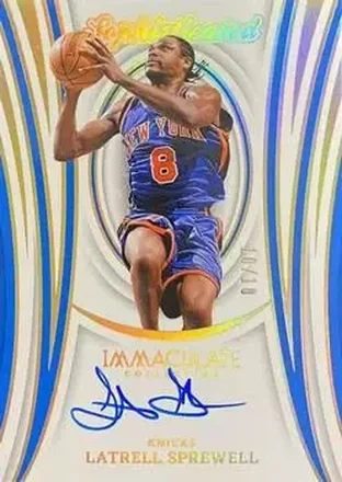 2023-24 Panini Immaculate Collection - Sophisticated Signatures Gold #SSS-LSN - Latrell Sprewell - New York Knicks