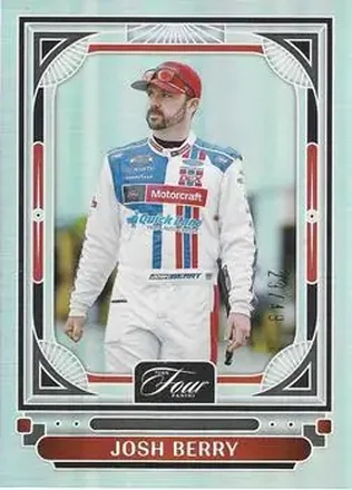 2026 Panini Turn Four - Holo Silver #33 - Josh Berry - Wood Brothers Racing