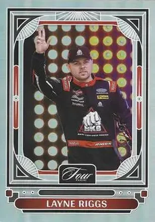 2026 Panini Turn Four - Holo Silver #65 - Layne Riggs - Front Row Motorsports