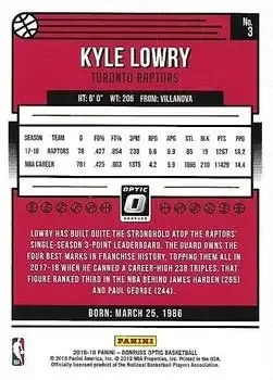 Back of Kyle Lowry