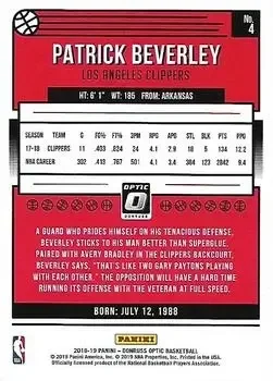 Back of Patrick Beverley