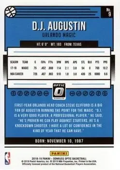 Back of D.J. Augustin