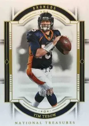 2023 Panini National Treasures - Gold #31 - Tim Tebow - Denver Broncos