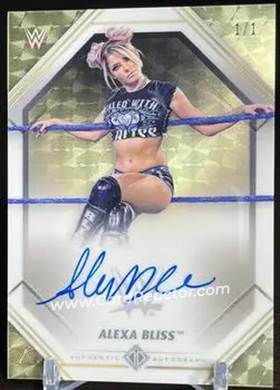 2021 Topps Transcendent Collection WWE - Autographs Superfractor Chrome #A-AB - Alexa Bliss - Front