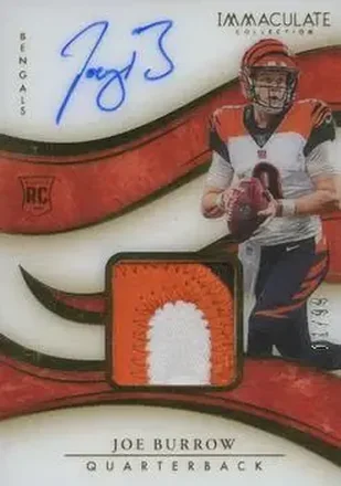 2020 Panini Immaculate Collection #101 - Joe Burrow - Cincinnati Bengals