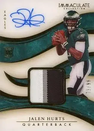 2020 Panini Immaculate Collection #107 - Jalen Hurts - Philadelphia Eagles
