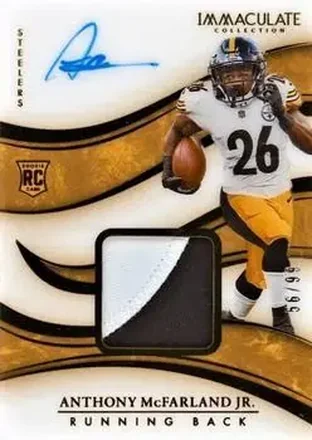 2020 Panini Immaculate Collection #138 - Anthony McFarland Jr. - Pittsburgh Steelers