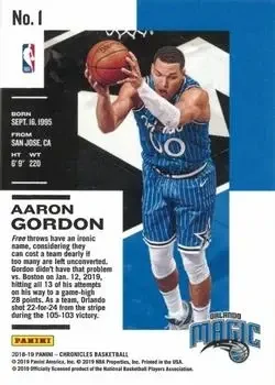 Back of Aaron Gordon