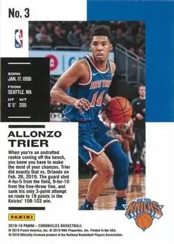 Back of Allonzo Trier