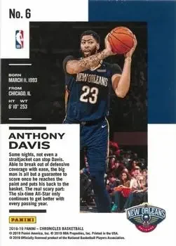 Back of Anthony Davis