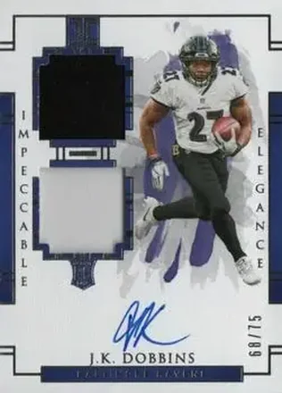 2020 Panini Impeccable #111 - J.K. Dobbins - Baltimore Ravens
