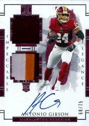 2020 Panini Impeccable #128 - Antonio Gibson - Washington Redskins