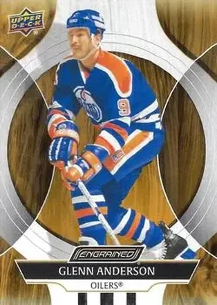 2024-25 Upper Deck Engrained Icons #62 - Glenn Anderson - Edmonton Oilers