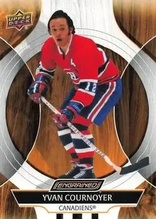 2024-25 Upper Deck Engrained Icons #68 - Yvan Cournoyer - Montreal Canadiens