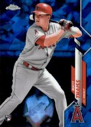 2020 Topps Chrome Sapphire Edition #115 - Matt Thaiss - Los Angeles Angels