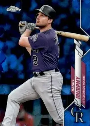 2020 Topps Chrome Sapphire Edition #116 - Daniel Murphy - Colorado Rockies