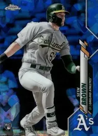 2020 Topps Chrome Sapphire Edition #123 - Seth Brown - Oakland Athletics