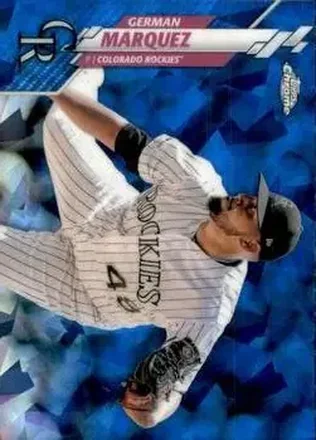 2020 Topps Chrome Sapphire Edition #126 - German Marquez - Colorado Rockies