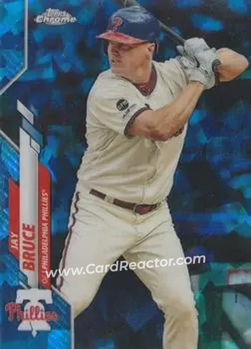 2020 Topps Chrome Sapphire Edition #132 - Jay Bruce - Philadelphia Phillies - Front