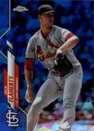 2020 Topps Chrome Sapphire Edition #155 - Jack Flaherty - St. Louis Cardinals