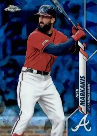 2020 Topps Chrome Sapphire Edition #156 - Nick Markakis - Atlanta Braves
