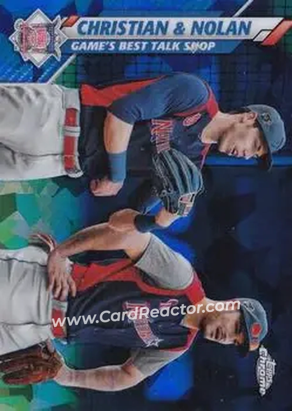 2020 Topps Chrome Sapphire Edition #160 - Christian & Nolan - Front