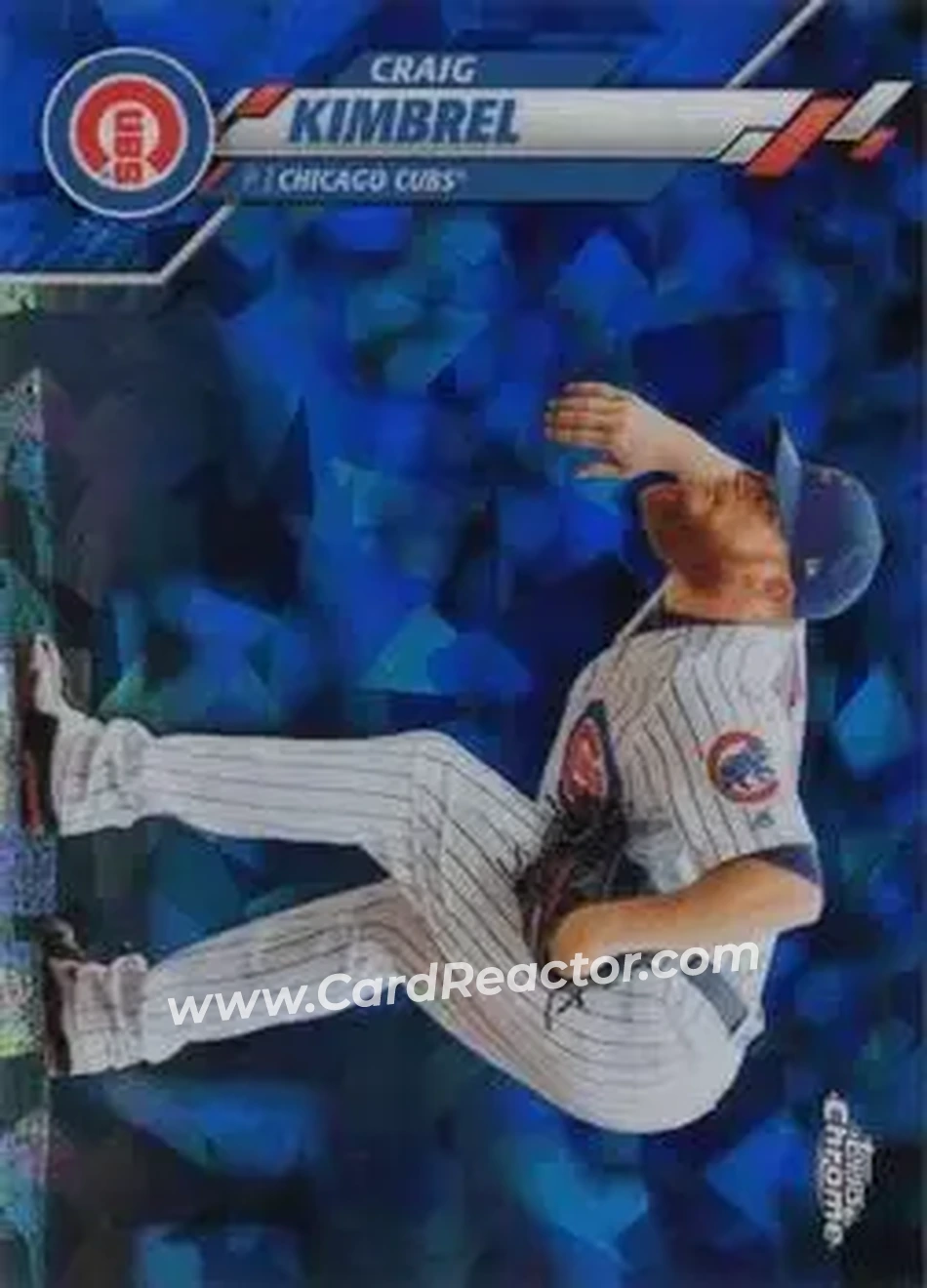 2020 Topps Chrome Sapphire Edition #177 - Craig Kimbrel - Chicago Cubs - Front
