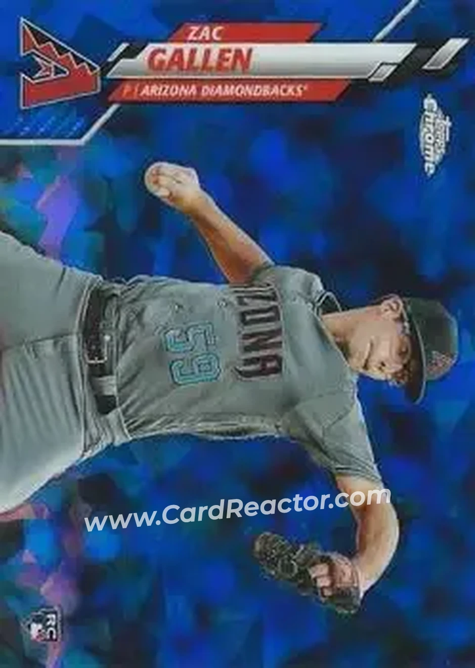 2020 Topps Chrome Sapphire Edition #207 - Zac Gallen - Arizona Diamondbacks - Front 2020 Topps Chrome Sapphire Edition #207 - Zac Gallen - Arizona Diamondbacks - Front