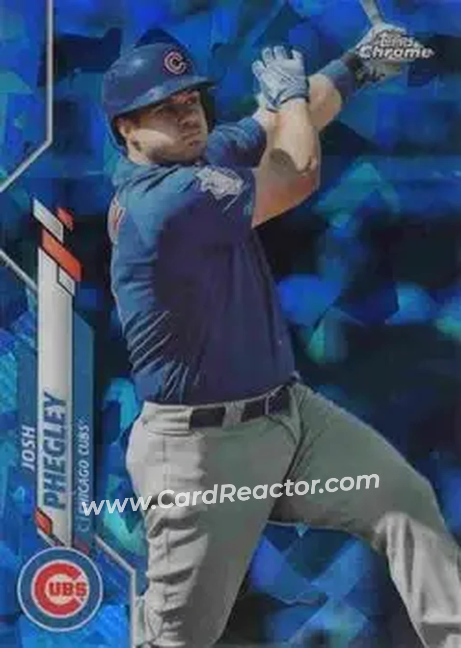 2020 Topps Chrome Update Sapphire Edition #U-114 - Josh Phegley - Chicago Cubs - Front