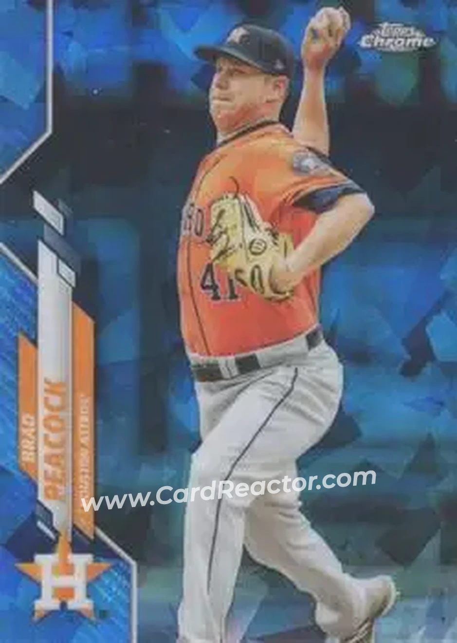 2020 Topps Chrome Update Sapphire Edition #U-115 - Brad Peacock - Houston Astros