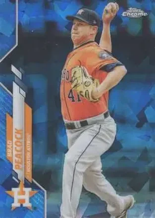 2020 Topps Chrome Update Sapphire Edition #U-115 - Brad Peacock - Houston Astros