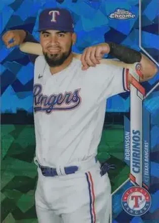 2020 Topps Chrome Update Sapphire Edition #U-116 - Robinson Chirinos - Texas Rangers