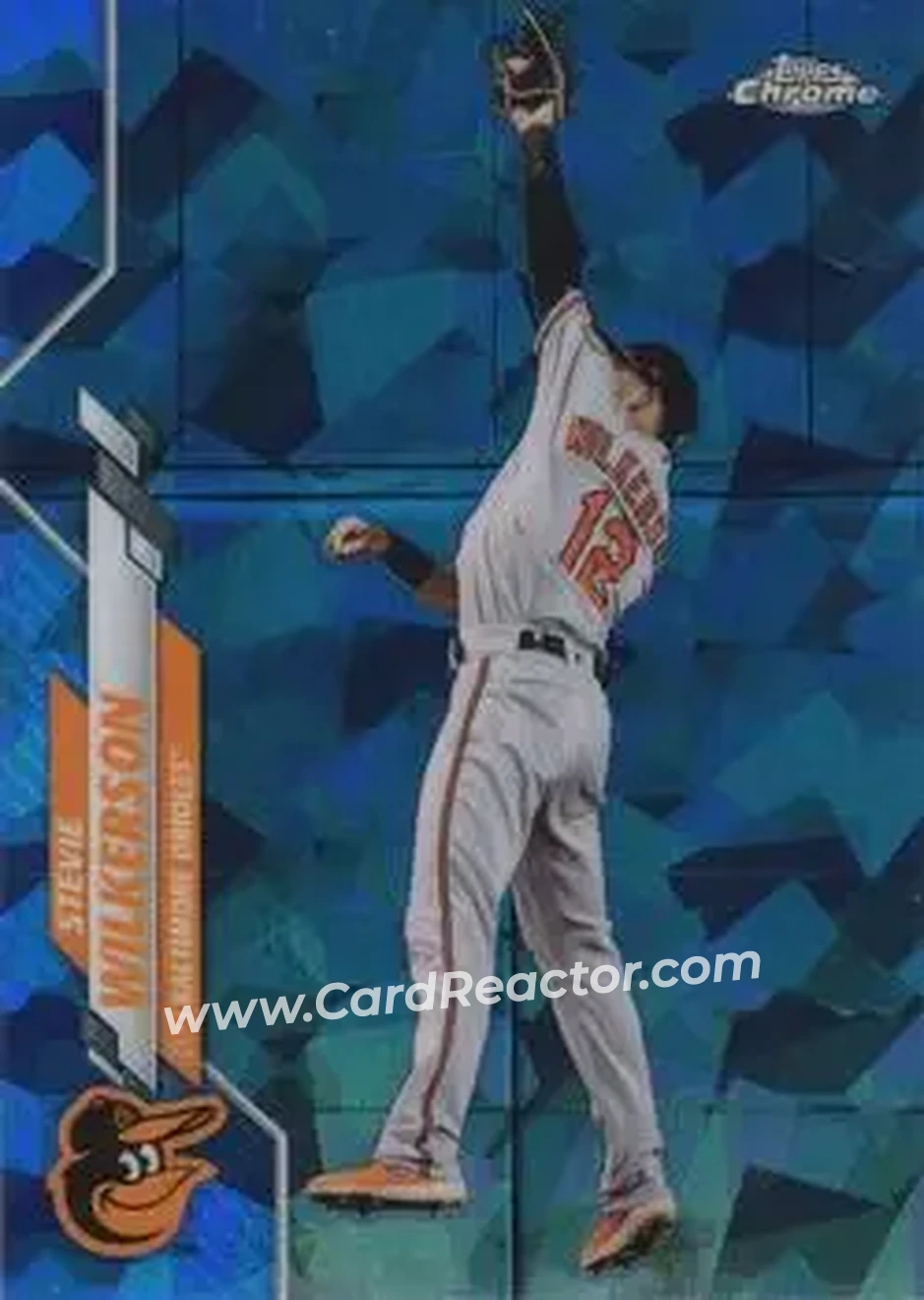 2020 Topps Chrome Update Sapphire Edition #U-120 - Stevie Wilkerson - Baltimore Orioles - Front 2020 Topps Chrome Update Sapphire Edition #U-120 - Stevie Wilkerson - Baltimore Orioles - Front