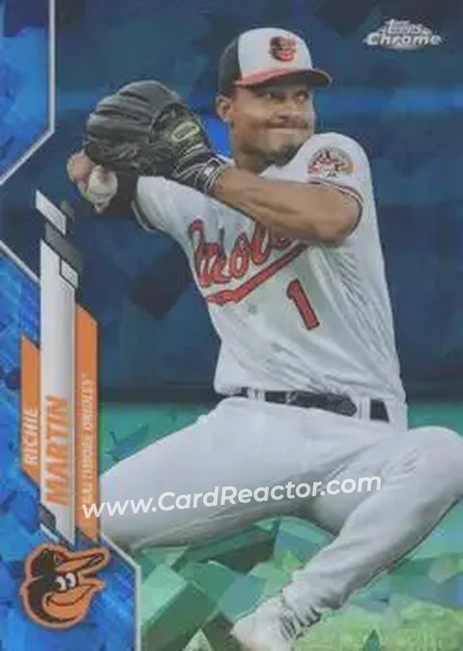 2020 Topps Chrome Update Sapphire Edition #U-130 - Richie Martin - Baltimore Orioles - Front 2020 Topps Chrome Update Sapphire Edition #U-130 - Richie Martin - Baltimore Orioles - Front