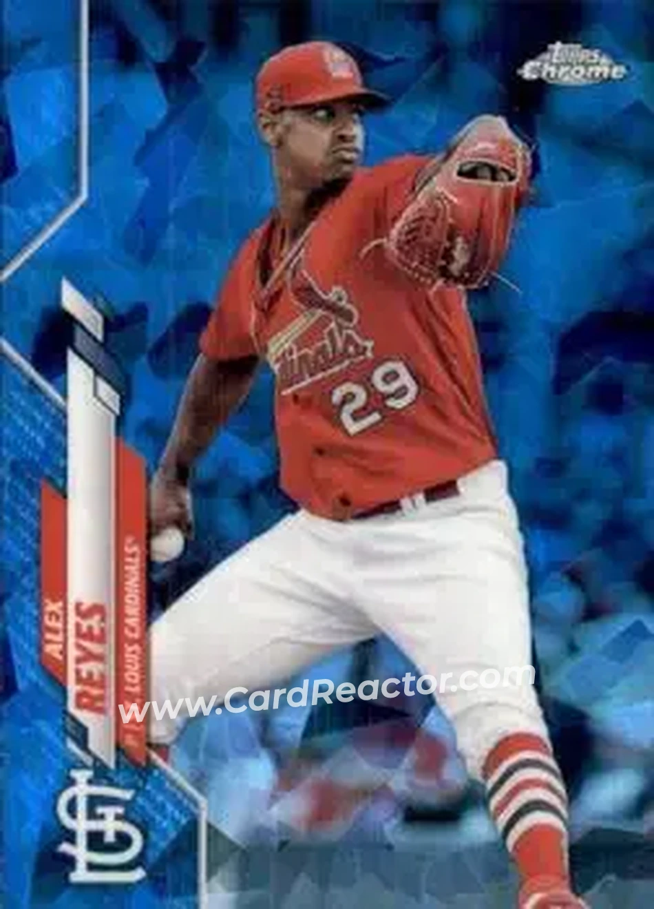 2020 Topps Chrome Update Sapphire Edition #U-131 - Alex Reyes - St. Louis Cardinals - Front