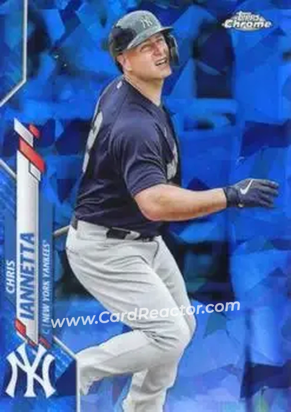 2020 Topps Chrome Update Sapphire Edition #U-133 - Chris Iannetta - New York Yankees