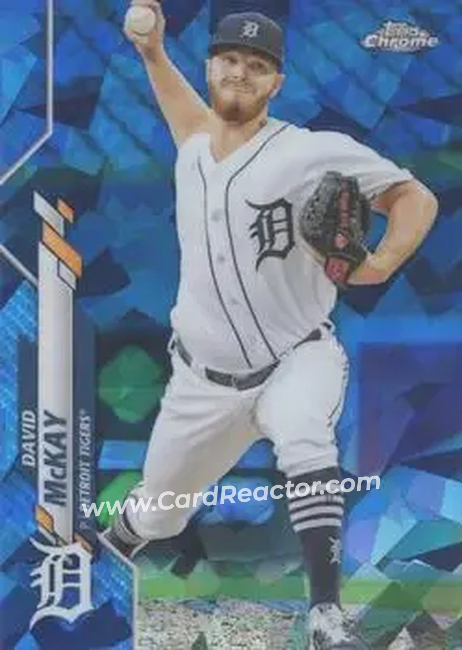 2020 Topps Chrome Update Sapphire Edition #U-136 - David McKay - Detroit Tigers - Front