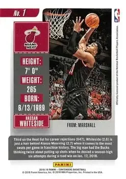 Back of Hassan Whiteside