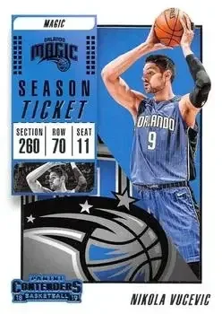 2018-19 Panini Contenders #5 Nikola Vučević
