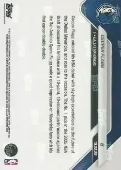 Back of Cooper Flagg