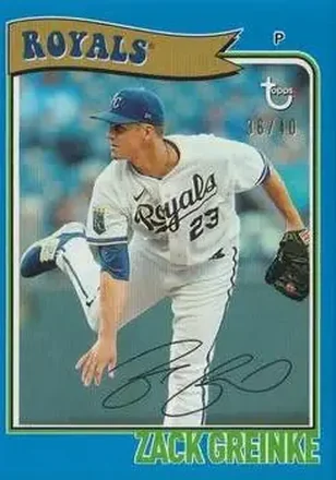2023 Topps Brooklyn Collection - Blue #12 - Zack Greinke - Kansas City Royals