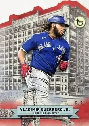 2023 Topps Brooklyn Collection - 60 Broadway Red Die Cuts #27 - Vladimir Guerrero Jr. - Toronto Blue Jays