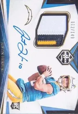 2020 Panini Limited #103 - Justin Herbert - Los Angeles Chargers