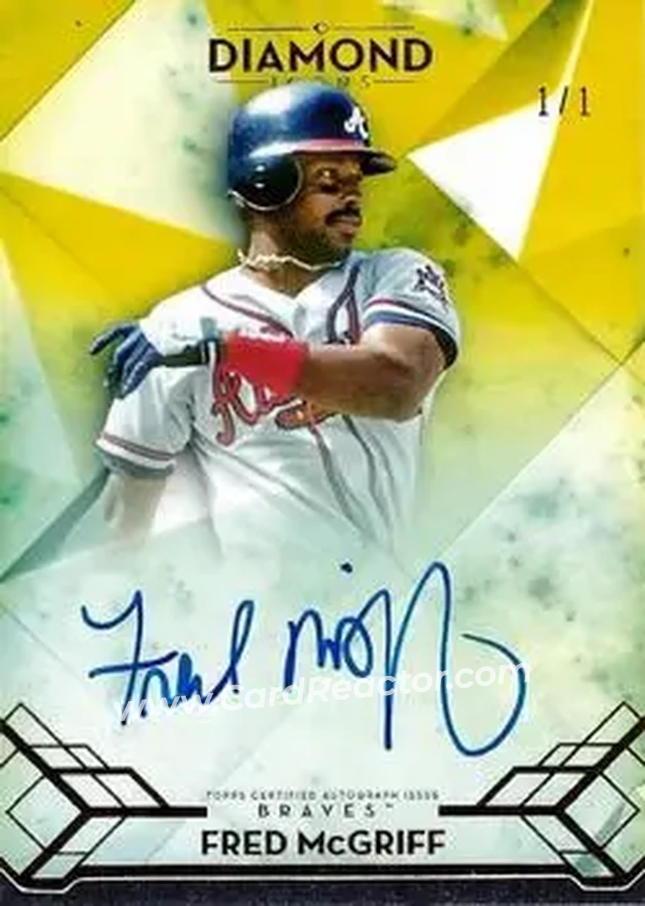 2020 Topps Diamond Icons - Gold #AC-FM - Fred McGriff - Atlanta Braves - Front