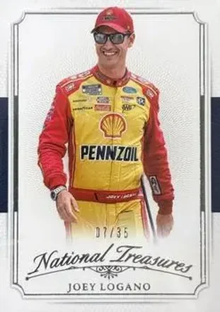 2025 Panini National Treasures - 2016 Throwback #6 - Joey Logano - Team Penske