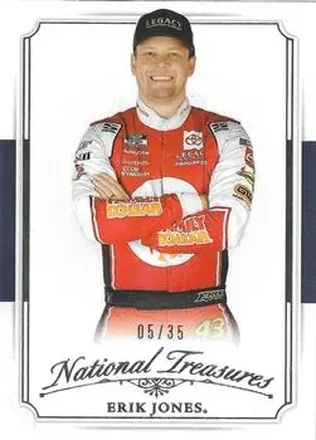 2025 Panini National Treasures - 2016 Throwback #8 - Erik Jones - Legacy Motor Club