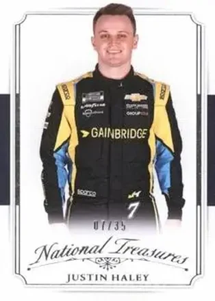 2025 Panini National Treasures - 2016 Throwback #29 - Justin Haley - Spire Motorsports