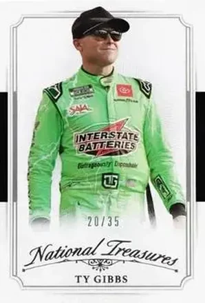 2025 Panini National Treasures - 2016 Throwback #38 - Ty Gibbs - Joe Gibbs Racing