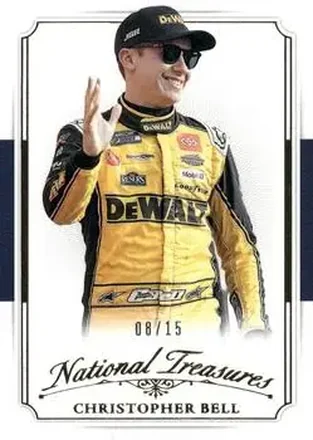 2025 Panini National Treasures - 2016 Throwback Gold #12 - Christopher Bell - Joe Gibbs Racing
